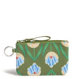 New! Vera Bradley Tulip Rows Ultralight Zipper ID Case